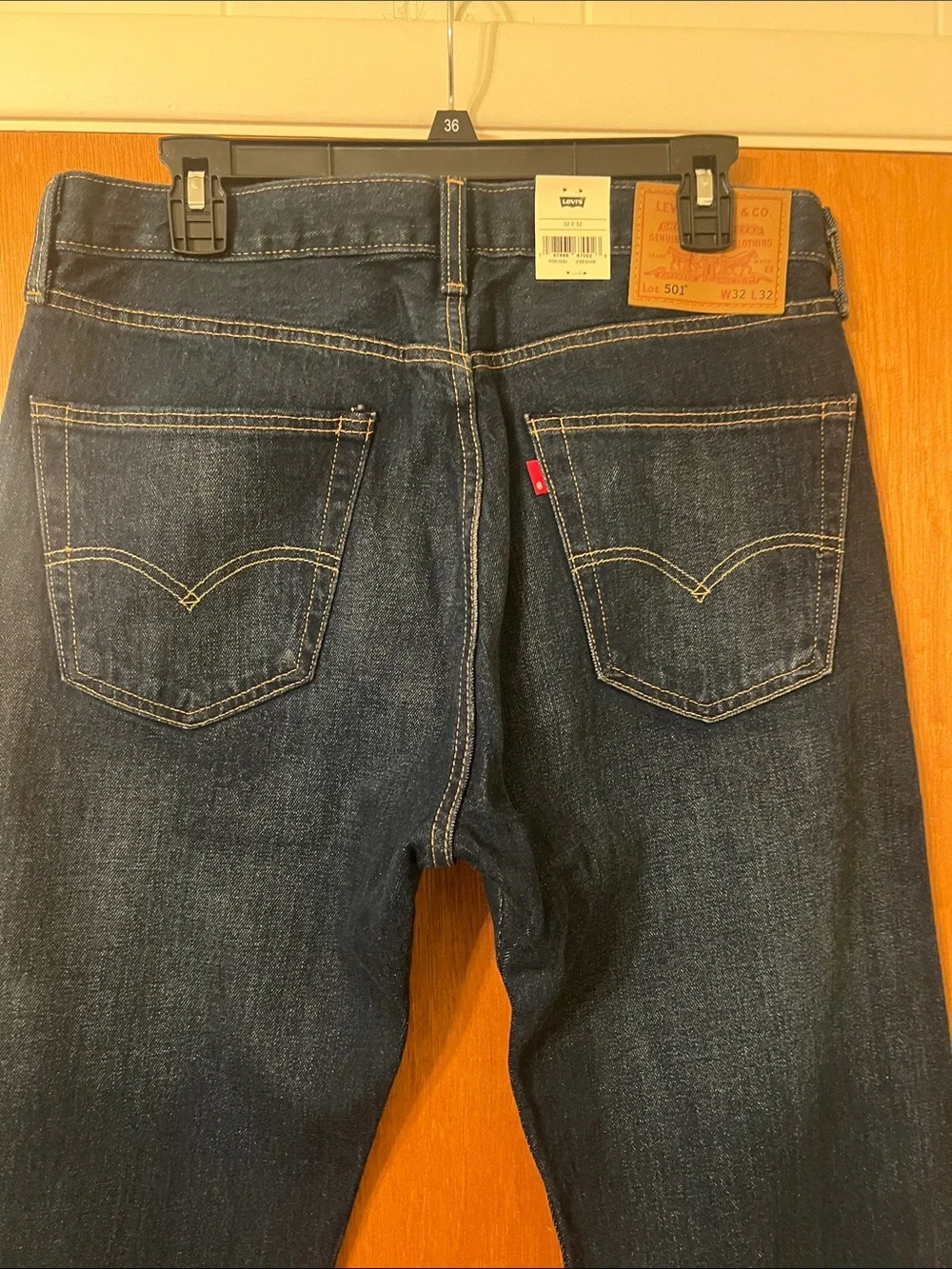 Levi’s 501 Men’s Jeans Sz 32x32 Dark.Wash Blue MSRP: $110